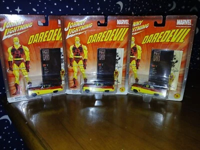 Set of 3 - Johnny Lightning~ MARVEL COMICS~DAREDEVIL #5 BUMONGOUS~1:64~2003 - Image 1 of 3