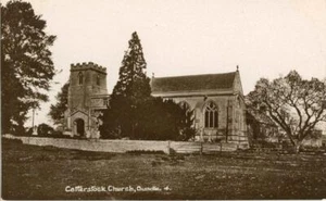 REAL PHOTO POSTCARD OF COTTERSTOCK CHURCH, OUNDLE (NEAR CORBY), NORTHAMPTONSHIRE - Picture 1 of 2