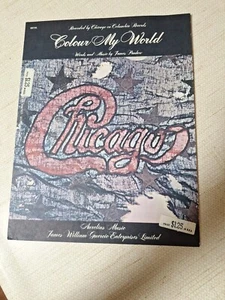 COLOUR MY WORLD Chicago 1970 Vintage Sheet Music Aurelius 06725 - Picture 1 of 3