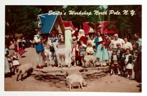 Santa's Workshop Helpers North Pole New York NY Mike Roberts UNP Postcard c1950s - Picture 1 of 2