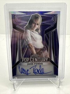 2023 Leaf Pop Century Auto Purple Prizm Jane Fonda # 1/8 Autograph