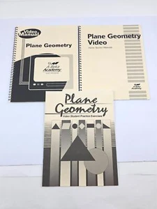 Abeka Academy Plane Geometry Video Manual Home Teacher Materials Student Practic - Picture 1 of 3