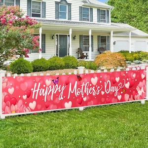 Large Happy Mother'S Day Banner Decorations Mothers Day Yard Sign Holiday Hangin - Picture 1 of 7
