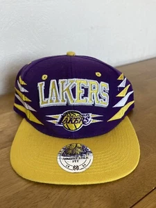 LA Lakers NBA Baseball Cap Mitchell & Ness Adjustable Fit - Picture 1 of 4