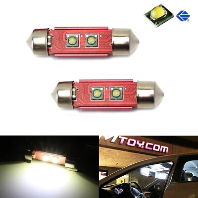 White 6W High Power CREE XP-E 1.50" 36mm Festoon LED Bulbs 6411 6413 6418 C5W - Image 1 of 4