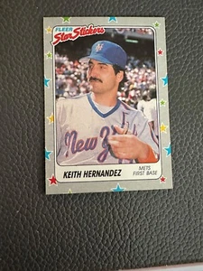 1988 Fleer Star Stickers #103 Keith Hernandez - New York Mets - Picture 1 of 2