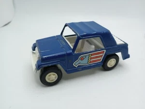 #G) VINTAGE 1970 TOOTSIETOY DIECAST & PLASTIC BLUE JEEPSTER - Picture 1 of 5