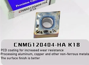 PCD coating CNMG120402-HA CNMG120404-HA K18 Turning High gloss for aluminum 431 - Picture 1 of 4