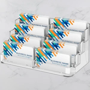 Acrylic Business Card Holder for Desk Multiple Business Card Holders, Business - Picture 1 of 10