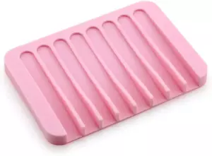 Soap Dish Shower Waterfall Soap Tray Soap Saver Soap Holder for Bathroom Kitchen - Picture 1 of 12
