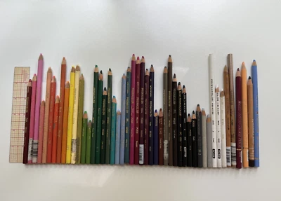 Lot of 47 Prismacolors Holbein Luminance Artist Colored Pencils Assorted Colors - Image 1 of 4