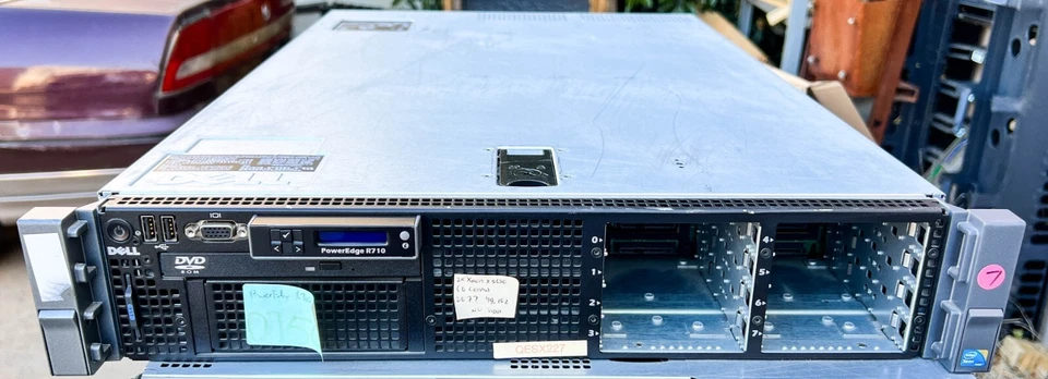 DELL PowerEdge R710 Server 2x Xeon X5650 @2.67GHz 48GB +RAID 1xCard 2x PSU - Image 1 of 4
