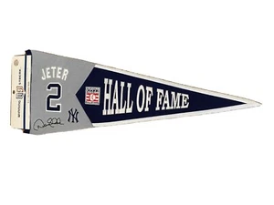 Derek Jeter Hall of Fame Class of 2020 Embroidered 32” Pennant - Picture 1 of 4