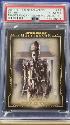 IG-88 - 2015 Star Wars Masterwork Silver Metallic #73  PSA 10  #87/99 - Image 1 of 2