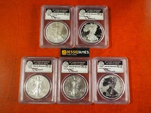 2011 P REVERSE PROOF SILVER EAGLE PCGS PR69 MS69 MERCANTI 25TH ANNIVERSARY SET - Picture 1 of 2