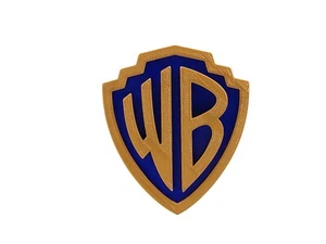 Letrero de pared con logotipo de estudio de películas Warner Brothers WB Bros decoración 4" x 3 7/16" x 1/4" - Imagen 1 de 6
