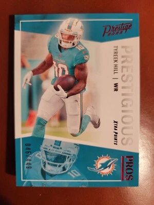 TYREEK HILL 2022 Prestige Prestigious Pros #PP-7 Red Parallel 046/449 Dolphins  - Image 1 of 2