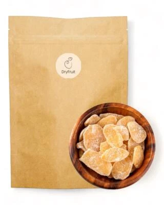 Dry-Fruit - Ingwer getrocknet, gezuckert, ungeschwefelt - Trockenfrüchte 1Kg  - Bild 1 von 4