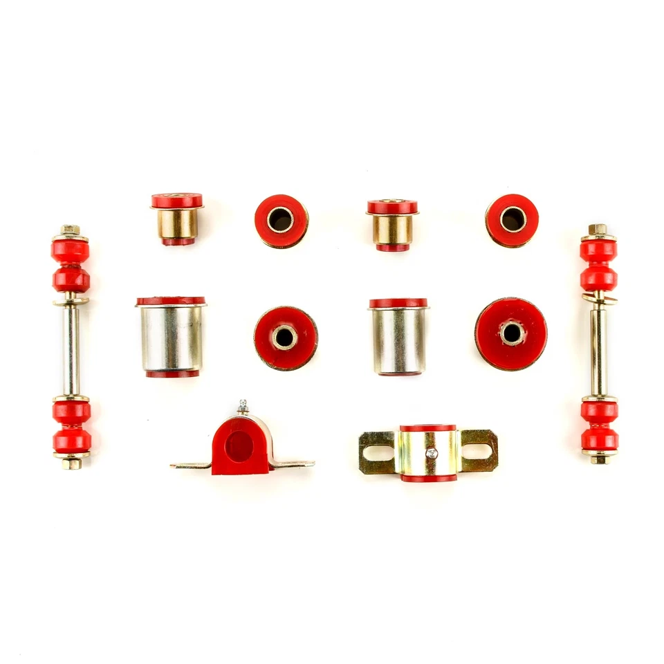 Juego de bujes de suspensión delantera de polietileno rojo para Oldsmobile 442 Cutlass 1964 1965 Foto 1 de 1