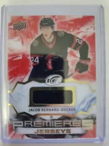 Jacob Bernard-Docker - Ice Premieres Jersey #IPA-JB - 2021-22 Upper Deck Ice - Picture 1 of 2