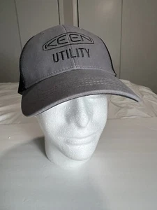 NEW Keen Utility Trucker Hat Cap Gray Black - Adjustable - Picture 1 of 5