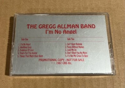 The Gregg Allman Band - I'm No Angel RARE promo advance cassette '84 - Image 1 of 4