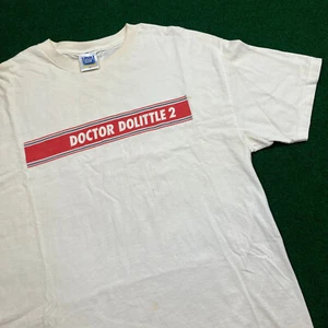 Vintage Doctor Dolittle 2 Shirt Mens XL White Red 2001 Eddie Murphy Movie Y2K - Picture 1 of 16