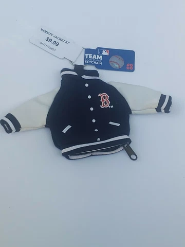 MLB Boston Red Sox Keychain/Coin Purse, Jacket Shaped by Varsity Cover