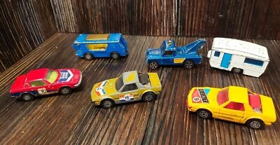 CORGI JUNIORS JOB LOT ,LAND ROVER FIATS + TR7 TOWING CARAVAN COLLECTION  - Image 1 of 4