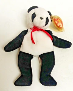 New Rare Ty Beanie Baby Fortune the Panda 5th Generation DOB 12/6/97 Errors - Picture 1 of 14