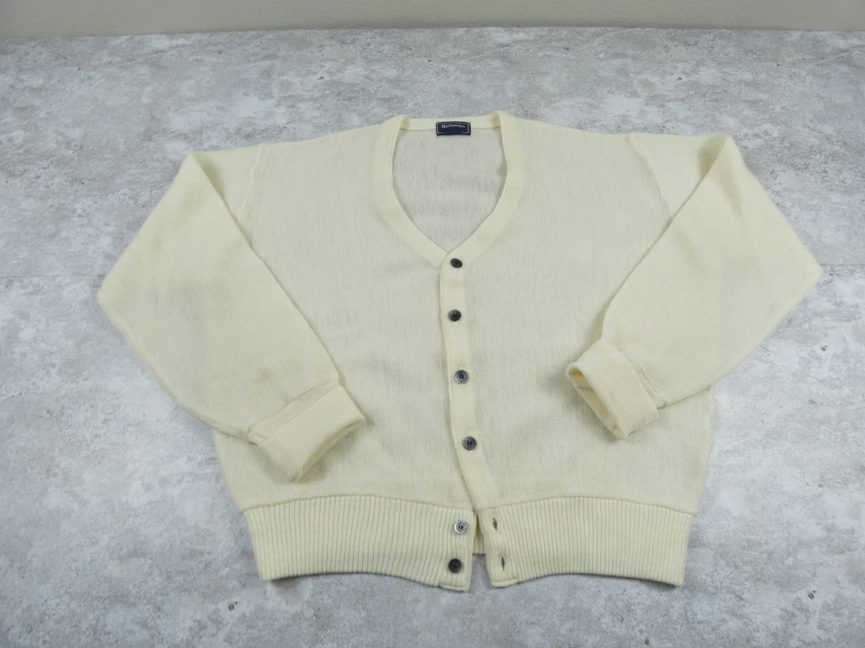 Cárdigan de golf vintage Hathaway suéter para hombre grande marfil Jack Niklaus MCM Japón Foto 1 de 4