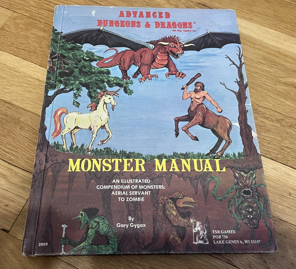 Advanced Dungeons & Dragons: Monster Manual 1e Lizard Logo Primera impresión TSR Foto 1 de 4
