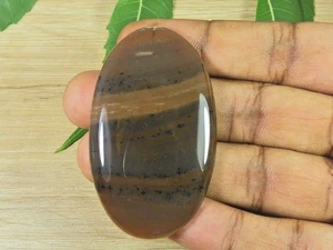 33X58X06MM Natural Honey Dendrite Oval Shape Cabochon Loose Gemstone 112Cts. D73 - Picture 1 of 9