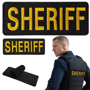 2 Stück Klett Sheriff Patches, Tactical Sheriff Stickerei Patch für... - Bild 1 von 6