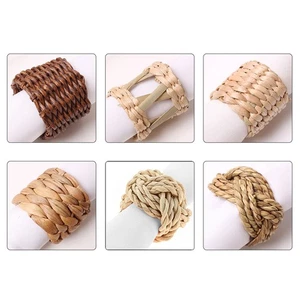 1Pc Unique Napkin Rings Serviette Buckle Holder Banquet Bar Table Decoration - Picture 1 of 27
