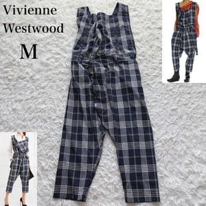 Vivienne Westwood Overalls Made In Italy Unisex Check Dungarees Size M - Picture 1 of 10