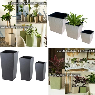 ENGELLAND WPC Pflanzkübel Blumentopf Rillenoptik - Bild 1 von 4