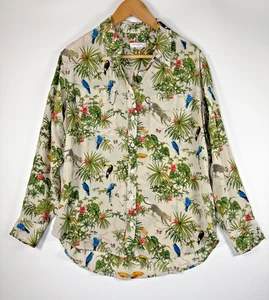 Equipment Signature Forest Succession Seidenbluse Medium Ivory Jungle Tropical - Bild 1 von 12