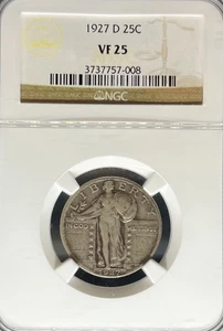 1927-D Standing Liberty Quarter VF25 NGC (#PA3737757008) - Picture 1 of 2
