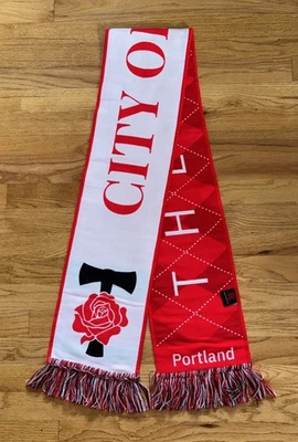 Rare Portland Timbers PTFC City Of Roses The Agency Watch Party Soccer Scarf - Image 1 of 4