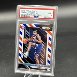 2018-19 Panini Prizm Jaren Jackson Jr (RC) #66 Red/White/Blue Prizm Rookie PSA 9 - Bild 1 von 3