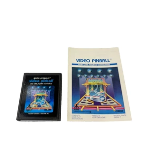 Cartuccia e manuale Atari 2600 Video Pinball CX2648 - azione flipper classica - Foto 1 di 8