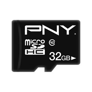 PNY MicroSD Memory Card 32GB Class 10 Performance Plus Model 50 Mb/s - Zdjęcie 1 z 2