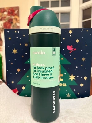Vaso Starbucks X Owala ROSA Edición Limitada FreeSip 24 OZ Acero Inoxidable Foto 1 de 4