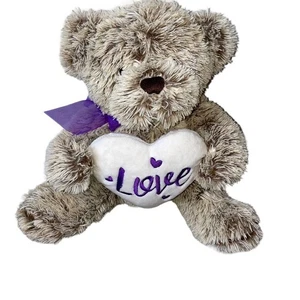 Dan Dee esponjoso oso de peluche/peluche animal de peluche tamaño MD almohada Love San Valentín - Imagen 1 de 7