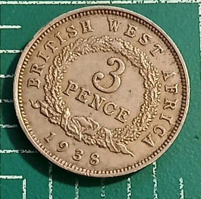 ÁFRICA OCCIDENTAL BRITÁNICA 3 peniques 1938 KM 21 Foto 1 de 4
