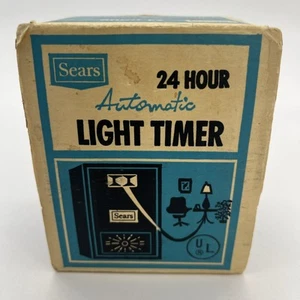 Temporizador de luz automático 24 horas Sears con caja original modelo 34-6446 vintage - Imagen 1 de 7