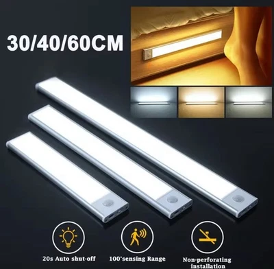 LAMPADA CON LUCE LED PER ARMADIO/LETTO CON SENSORE DI MOVIMENTO ACCENSIONE AUTO - Immagine 1 di 4