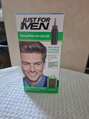 Champú Just For Men color, H30 marrón claro medio ¡NUEVO ENVÍO GRATUITO!!! Foto 1 de 4