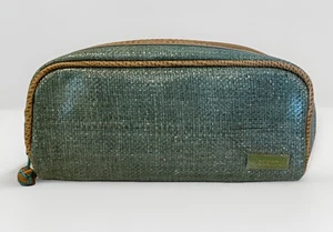 Stephanie Johnson Kosmetiktasche grün 8,5" x 5,5" x 2,5" kunststoffbeschichtet neu ohne Etikett - Bild 1 von 4